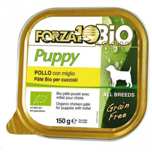 Patè Bio per cuccioli Pollo con miglio - Every day