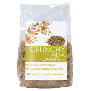 CRUNCHY CON AVENA A CANAPA 375gr - LA FINESTRA SUL