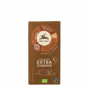 CIOCCOLATO EXTRA FONDENTE 75% CACAO - ALCE NERO