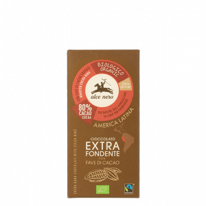 CIOCCOLATO EXTRA FONDENTE 80% CACAO - ALCE NERO