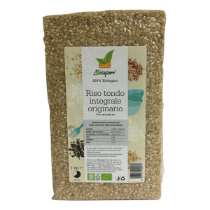 RISO TONDO INTEGRALE ORIGINARIO 1kg - BIOSAPORI