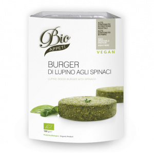 BURGER DI LUPINO AGLI SPINACI 180 GR - BIO APPETI