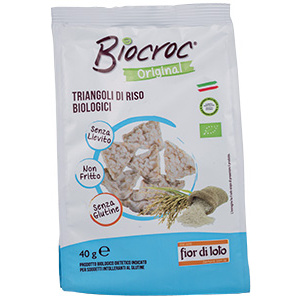 BIOCROC TRIANGOLI DI RISO BIO 40g - FIOR DI LOTO