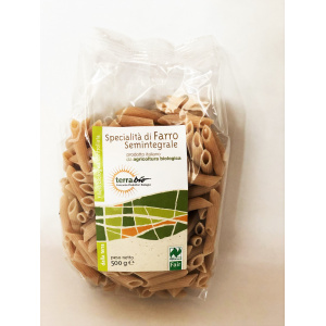 PENNE DI FARRO SEMINTEGRALE 500 GR - TERRABIO