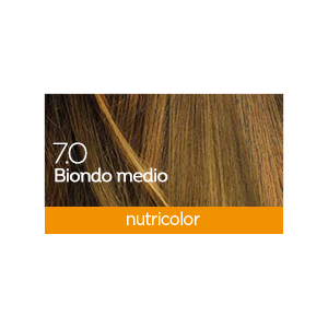 BIOKAP NUTRICOLOR TINTA 7.0 BIONDO MEDIO 140 ML