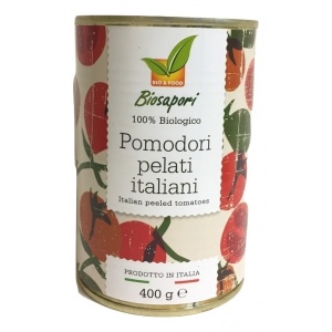 POMODORI PELATI 400gr - BIOSAPORI