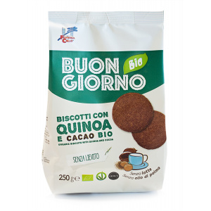 BISCOTTI CON QUINOA E CACAO SZ/LIEVITO 250gr - LA