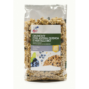 CRUNCHY CON AVENA, QUINOA E MIRTILLI 375gr - LA