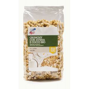 CRUNCHY CON AVENA E COCCO 375gr - LA FINESTRA SUL