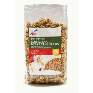 CRUNCHY CON AVENA, MELA E CANNELLA 375gr - LA