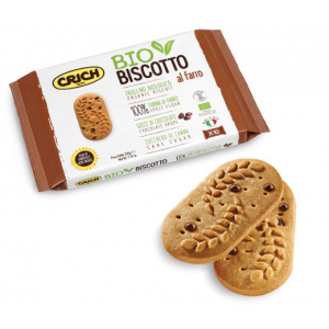 BISCOTTI AL FARRO CON GOCCE DI CIOCCO  220 GR -