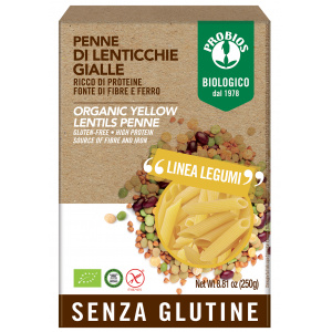 PENNE 100% LENTICCHIE GIALLE - PROBIOS