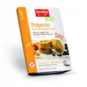 POLPETTE DI FAGIOLI NERI E CECI 160 GR - GERMINAL