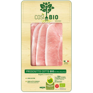 PROSCIUTTO COTTO DI ALTA QUALITA BIO 80G - COSIBIO