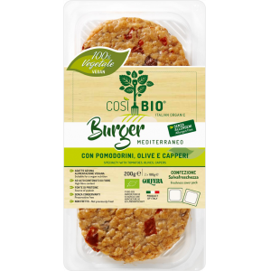 BURGER VEGETALE MEDITERRANEO 200 GR - COSIBIO