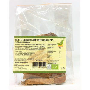 FETTE BISCOTTATE INTEGRALI BIO 230 GR - BIOSAPORI