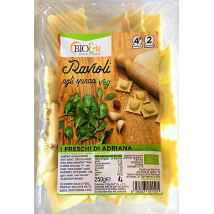 RAVIOLI VEG AGLI SPINACI 250 GR - BIO&TE