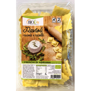 RAVIOLI ALLA RUCOLA E RICOTTA 250 GR - BIO&TE