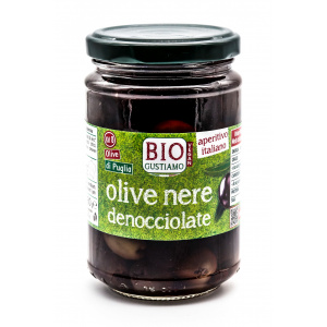 OLIVE NERE DENOCCIOLATE 280 GR - BIOGUSTIAMO