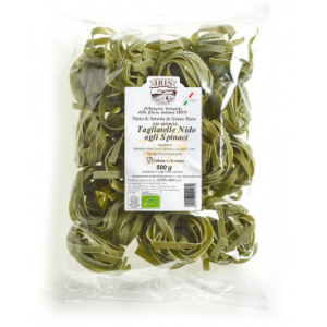 TAGLIATELLE A NIDO SPINACI 500 GR - IRIS