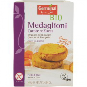 MEDAGLIONI CON CAROTE E ZUCCA 140 GR - GERMINAL