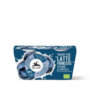 YOGURT INTERO AL MIRTILLO 2X125 GR - ALCE NERO