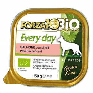Patè Bio per cani Salmone con piselli - Every day