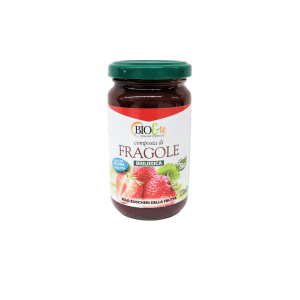 COMPOSTA DI FRAGOLE SENZA PECTINA 230 GR - BIO