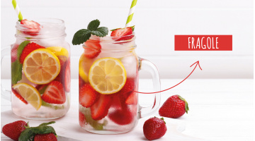 ACQUA AROMATIZZATA ALLE FRAGOLE E LIMONE