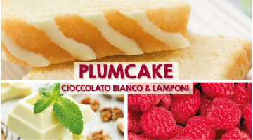 Plum Cake al cioccolato bianco e lamponi