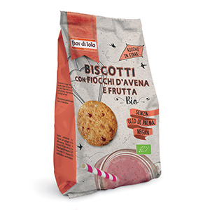 BISCOTTI CON FIOCCHI D'AVENA E FRUTTA 350gr - FIOR