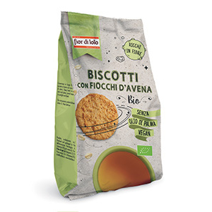 BISCOTTI CON FIOCCHI D'AVENA 350gr - FIOR DI LOTO