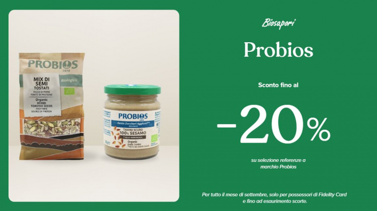 PROMOZIONE PROBIOS SETTEMBRE 2025