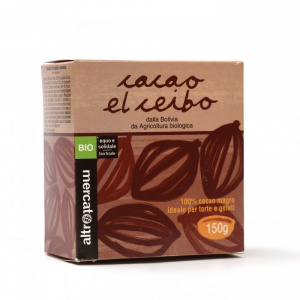 CACAO AMARO IN POLVERE EL CEIBO 150gr -