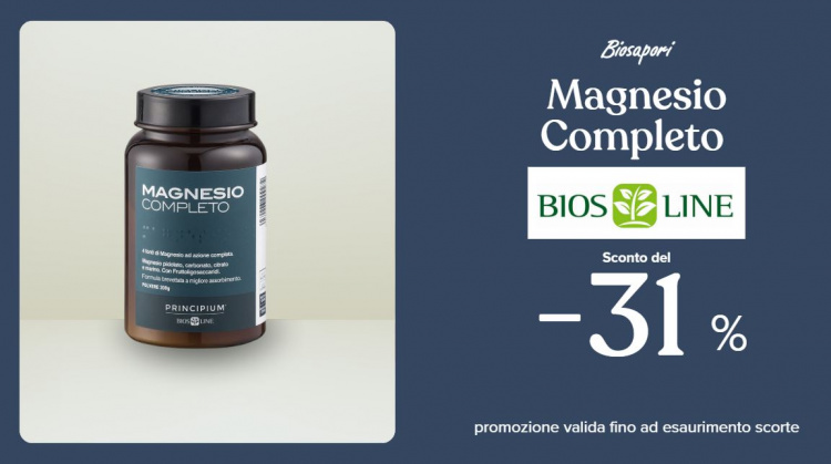 PROMOZIONE AVANCASSA MAGNESIO COMPLETO BIOSLINE