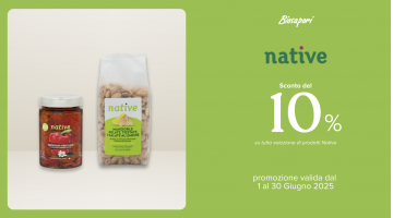 PROMOZIONE 10% SU PRODOTTI NATIVE PER IL MESE DI GIUGNO 2025