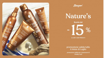 PROMOZIONE SOLARI NATURE'S LUGLIO 2025