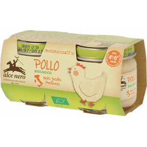 OMOGENEIZZATO DI POLLO 2x80gr - ALCE NERO