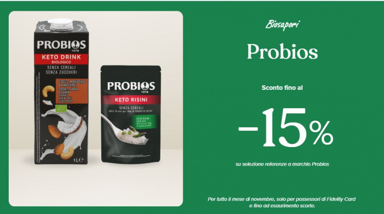 PROMOZIONE PROBIOS NOVEMBRE 2025