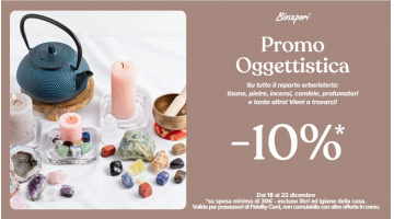 PROMO OGGETTISTICA -10% DAL 18 AL 22 DICEMBRE
