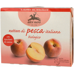 SUCCO DI PESCA IN BRIK DA 3x200ml - ALCE NERO