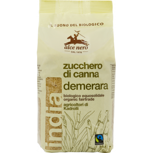 ZUCCHERO DI CANNA DEMERARA 500gr - ALCE NERO