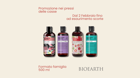 Promozione da BIosapori su Shampoo doccia Bioearth da 500ml