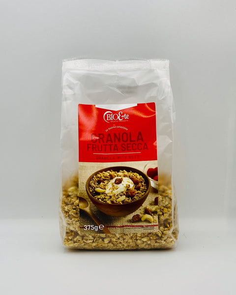 GRANOLA FRUTTA SECCA 375G.BIO&TE