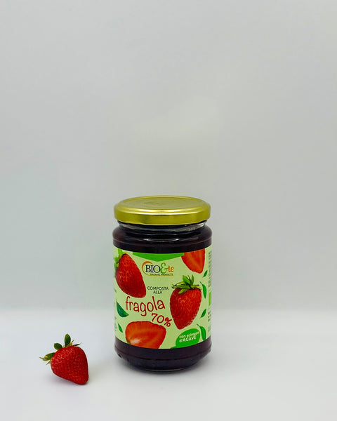 COMPOSTA FRAGOLA C/AGAVE 320g.BIO&TE