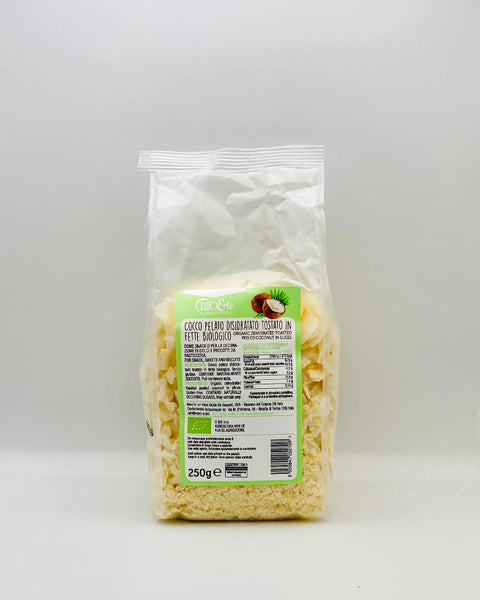 CHIPS DI COCCO TOSTATE 250G.BIO&TE