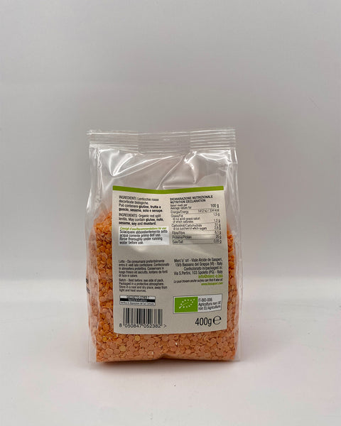 LENTICCHIE ROSSE DEC. 400G.BIO&TE