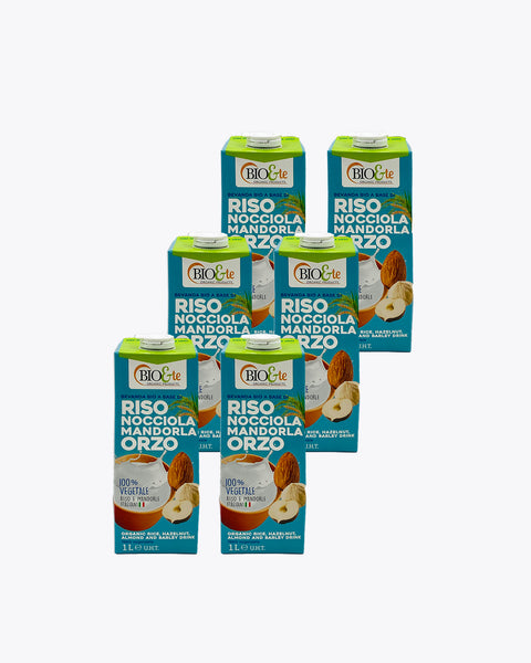 BAULETTO BEV.RISO/NOCC/MAND/ORZO 6x1lt.BIO&TE