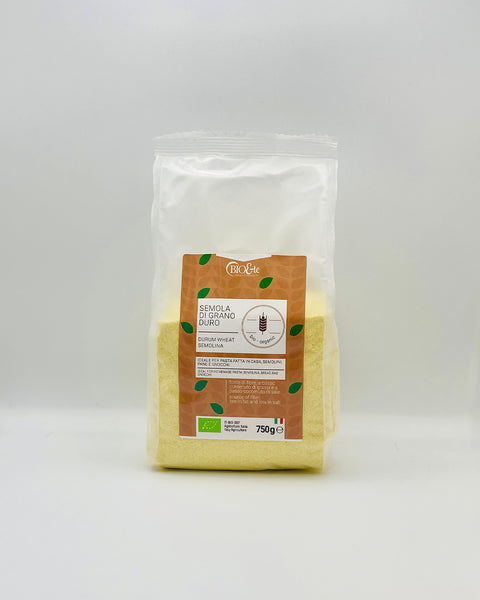SEMOLA DI GRANO DURO 750g.BIO&TE