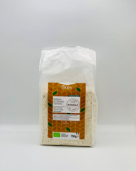 FARINA INTEGRALE GR.TENERO 750g.BIO&TE